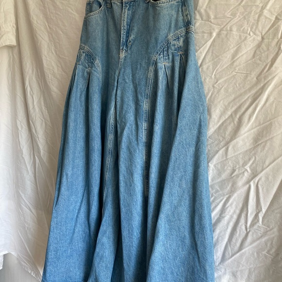 Wide-Leg Free People Pandora Denim Jeans - Picture 4 of 6